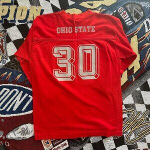Vintage 1970’s Ohio State University Buckeyes Quarter Sleeve Shirt Size L